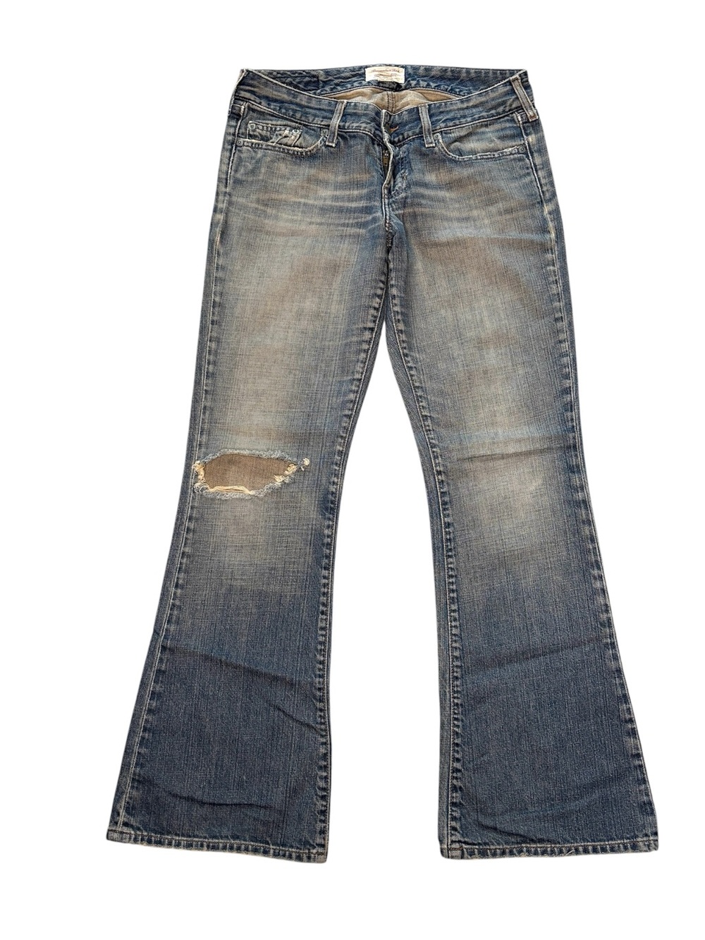 Abercrombie & Fitch Vintage Size 4R 4 Regular Flare Jeans Y2K 2000s low rise